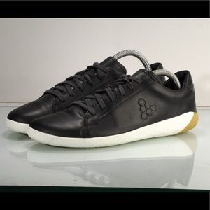 Vivobarefoot Womens 41 Court Walking Shoes Minimalist Trainer Leather Black.